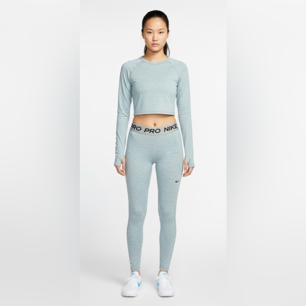 Nike Pro girls Heather Gray Leggings. Ships next biz day